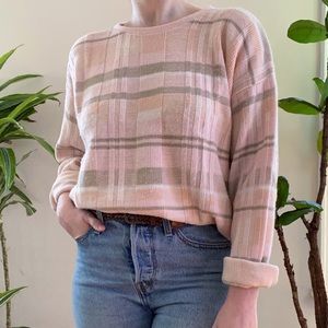 Vintage 90s Pastel Striped Sweater